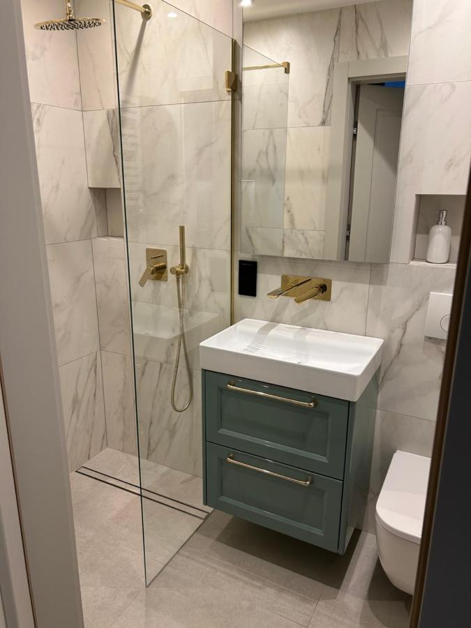 Lazurowy Apartament Łeba Esterno foto